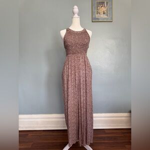 Jopan Elegant Sleeveless Brown Jumpsuit